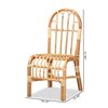 Baxton Studio Athena Modern and Contemporary Natural Finished Rattan Chair 185-11873-Zoro